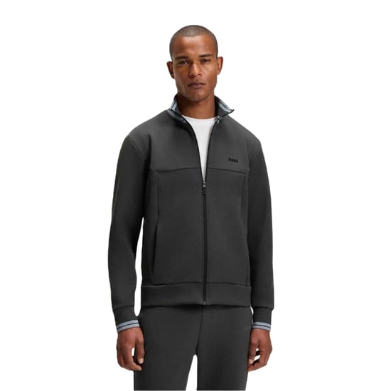 Boss - Trainingsjacke für Herren, Regulär, Langärmlig (Dunkelgrau) - Image 1