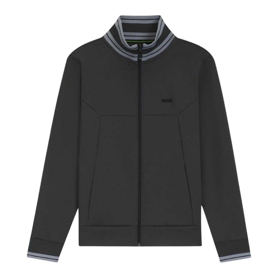 Boss - Trainingsjacke für Herren, Regulär, Langärmlig (Dunkelgrau) - Image 2