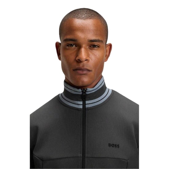 Boss - Trainingsjacke für Herren, Regulär, Langärmlig (Dunkelgrau) - Image 4