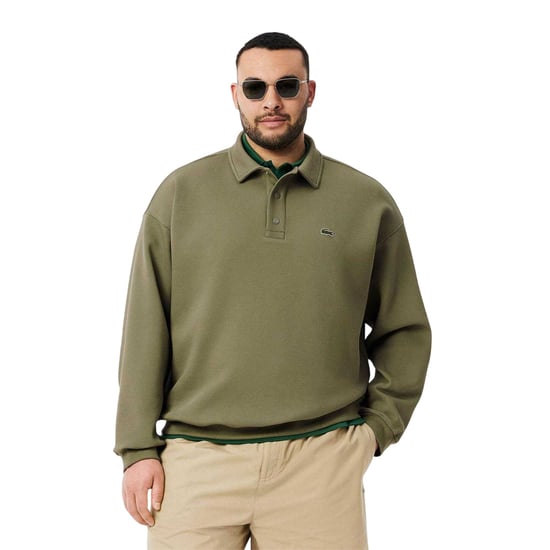 Lacoste - Polo Sweatshirt für Herren, Piqué, lose Passform (Grün) - Image 1
