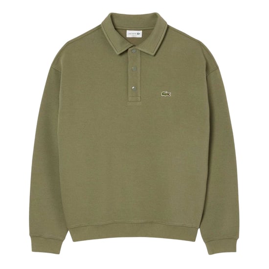 Lacoste - Polo Sweatshirt für Herren, Piqué, lose Passform (Grün) - Image 2