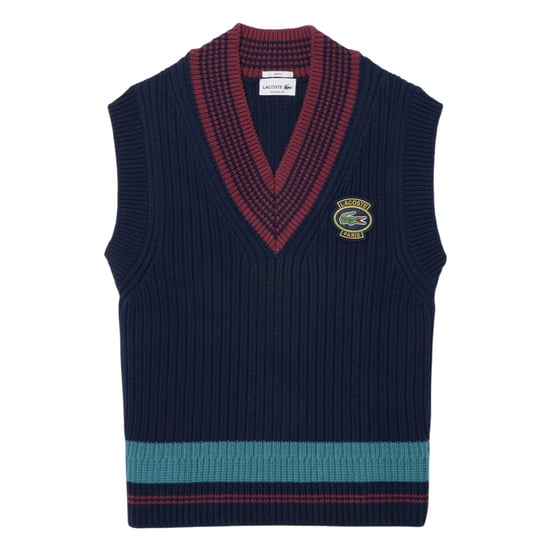 Lacoste - Pullover-Weste für Herren/Damen Unisex, Jerseyware, Regulär (Marine) - Image 1