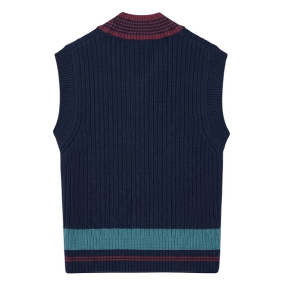 Lacoste - Pullover-Weste für Herren/Damen Unisex, Jerseyware, Regulär (Marine) - Image 2