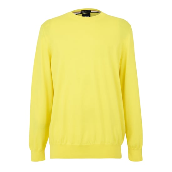 Boss - "Pascas" Pullover für Herren, gewebter Stoff (Leuchtend Gelb) - Image 1