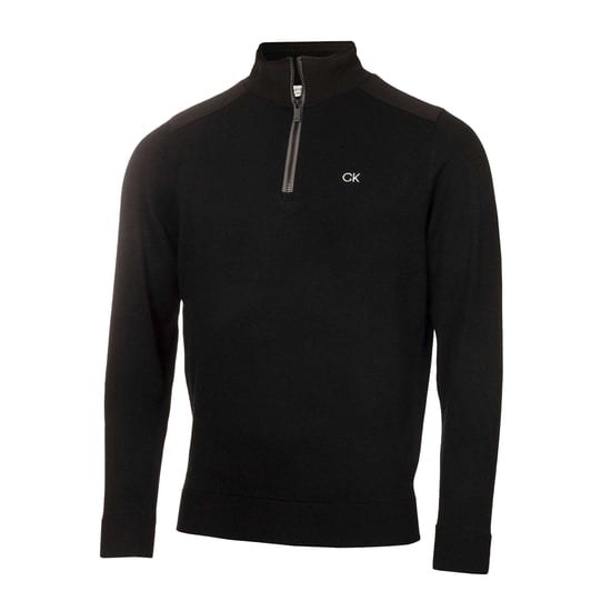 Calvin Klein - Sweatshirt für Herren, Reißverschluss, Raglanärmel (Schwarz) - Image 1