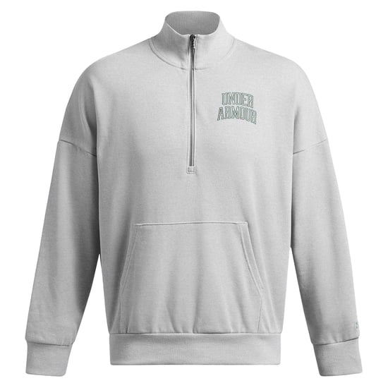 Under Armour - "Icon" Sweatshirt für Herren, mit kurzem Reißverschluss, leger (Grau) - Image 2