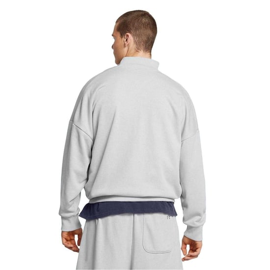 Under Armour - "Icon" Sweatshirt für Herren, mit kurzem Reißverschluss, leger (Grau) - Image 4