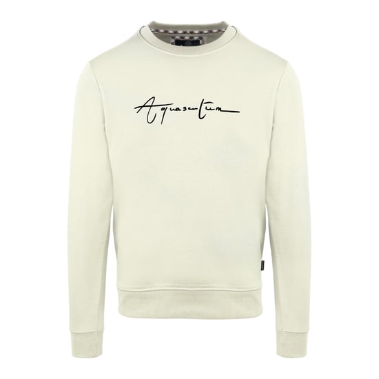 Aquascutum - Sweatshirt für Herren, Rundhalsausschnitt, Regulär (Butterfarben) - Image 1