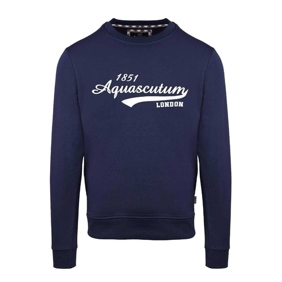 Aquascutum - Sweatshirt für Herren, Rundhalsausschnitt (Marine) - Image 1