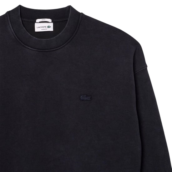Lacoste - Sweatshirt für Herren/Damen Unisex, Fleece, lose Passform (Schwarz) - Image 4