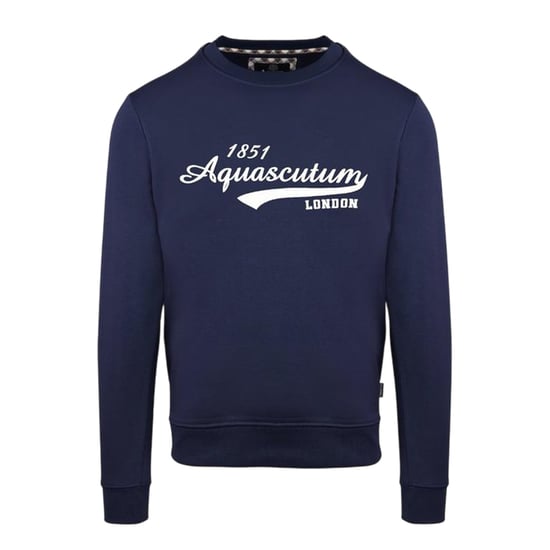 Aquascutum - Sweatshirt für Herren, Rundhalsausschnitt (Marine) - Image 1