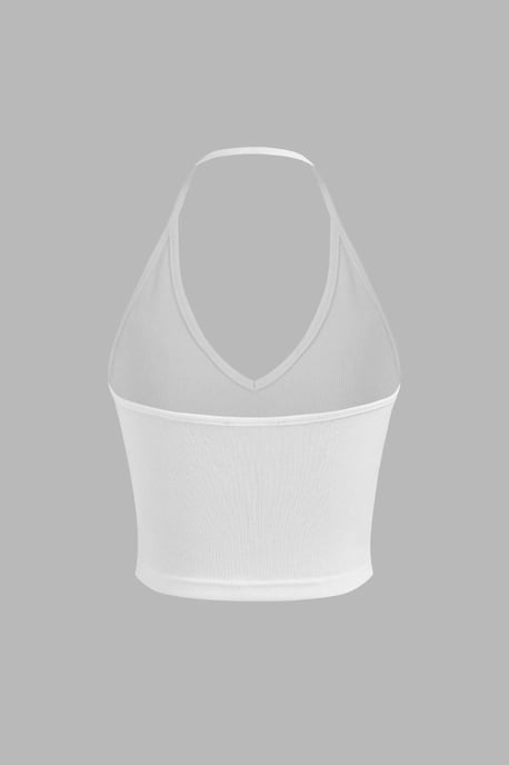 Halter-Neck Jersey-Crop-Top - Image 2
