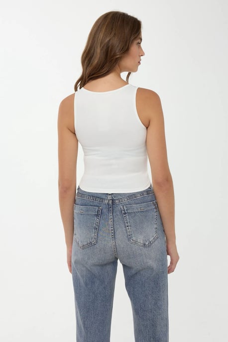 Basic-Button-Detailiert Cropped Top - Image 6