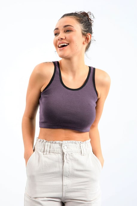 Rippenshirt ohne Ärmel - Image 1