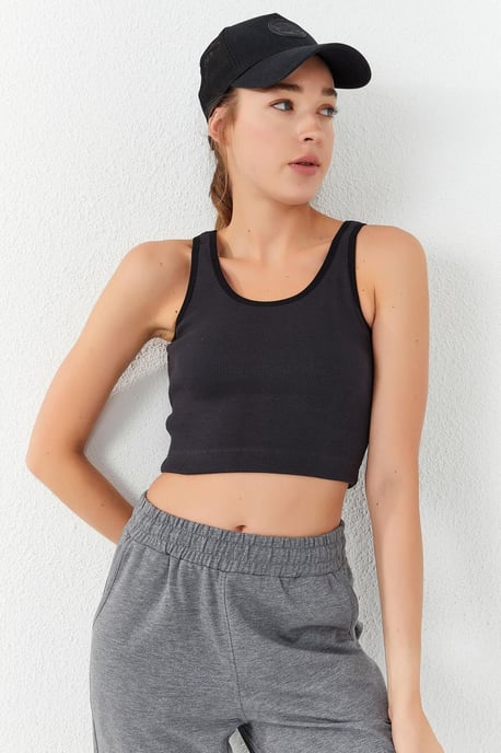 Rippenshirt ohne Ärmel - Image 1