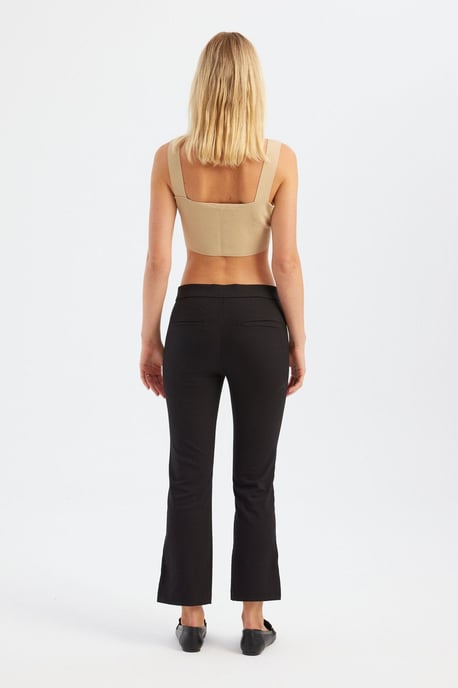 Karo-Ausschnitt Crop-Top - Image 4