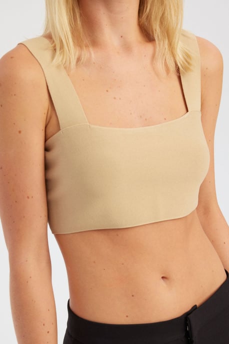 Karo-Ausschnitt Crop-Top - Image 5