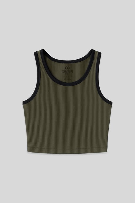 Rippenshirt ohne Ärmel - Image 1