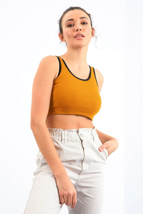 Rippenshirt ohne Ärmel - Image 1