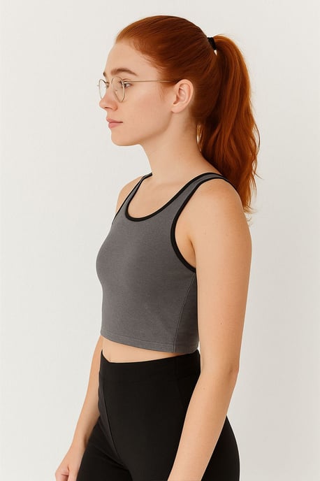 Rippenshirt ohne Ärmel - Image 3