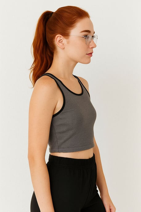 Rippenshirt ohne Ärmel - Image 4