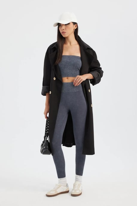 Säuregewaschenes Bustier mit Rippstruktur - Image 5
