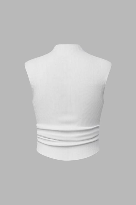 Faltenshirt mit halbem Rollkragen - Image 2