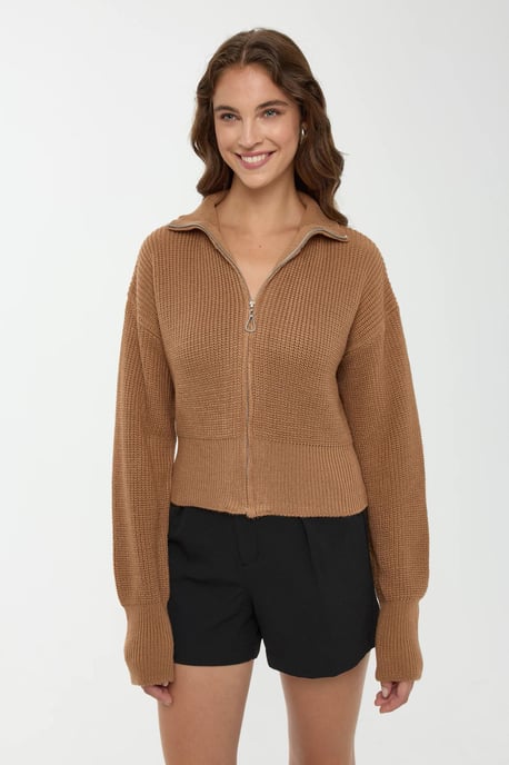 Reißverschluss-Strickjacke - Image 2