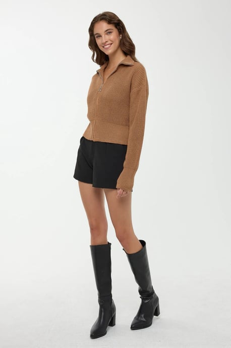 Reißverschluss-Strickjacke - Image 3