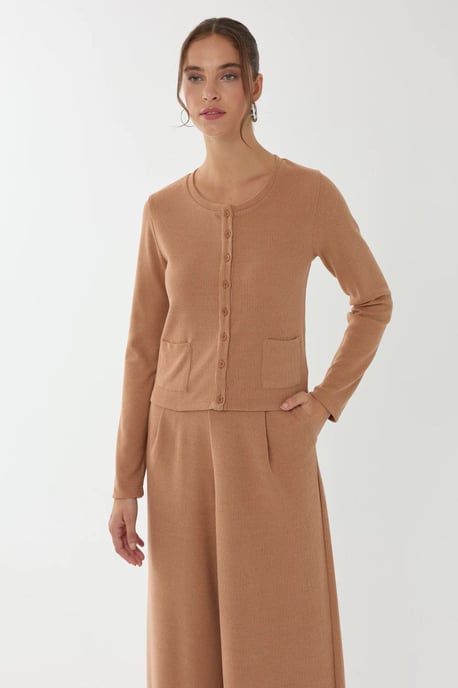Knopf-Front Strick-Cardigan - Image 1