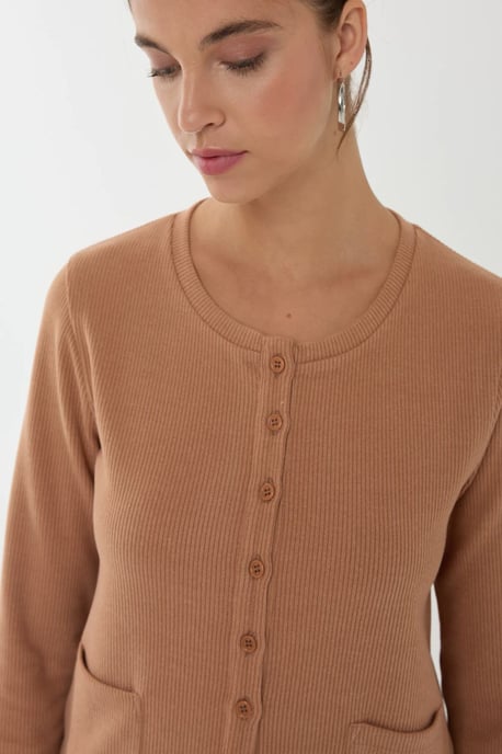 Knopf-Front Strick-Cardigan - Image 4