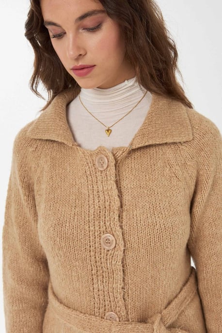 Knopf-gestrickte Strickjacke - Image 4