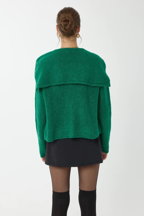 Hiccup Lässiger gestrickter Cardigan mit Knöpfen - Grün - Image 4