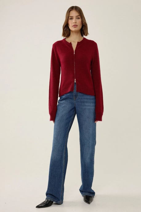 Reißverschluss Strickjacke - Image 2