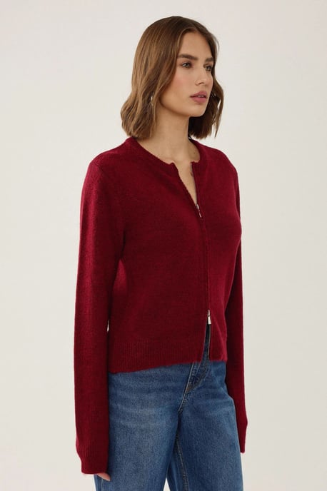 Reißverschluss Strickjacke - Image 4