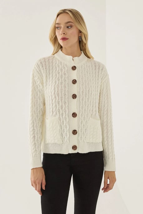 Strukturierter Strickjacke mit Knöpfen - Image 1