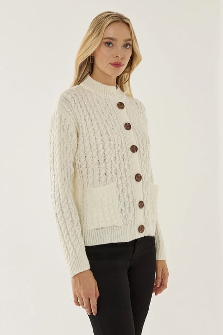 Strukturierter Strickjacke mit Knöpfen - Image 2