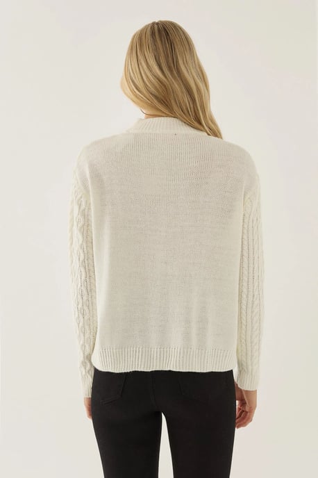 Strukturierter Strickjacke mit Knöpfen - Image 5