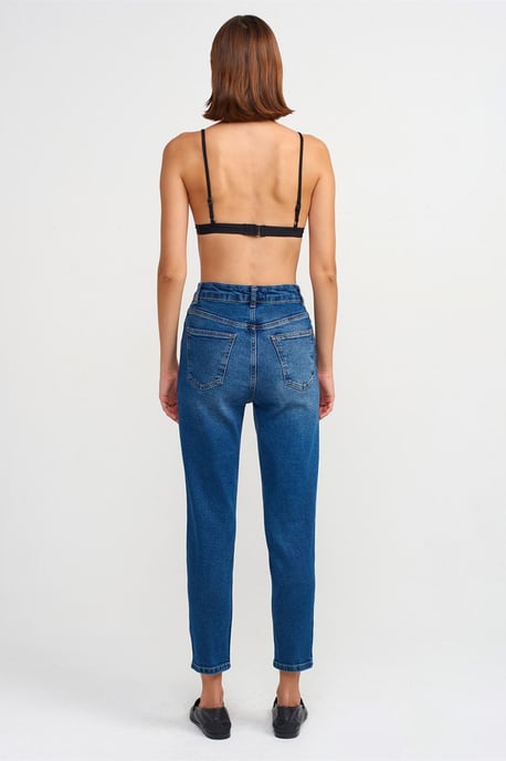 Damen High-Waist Slim Straight Jeans - Image 2