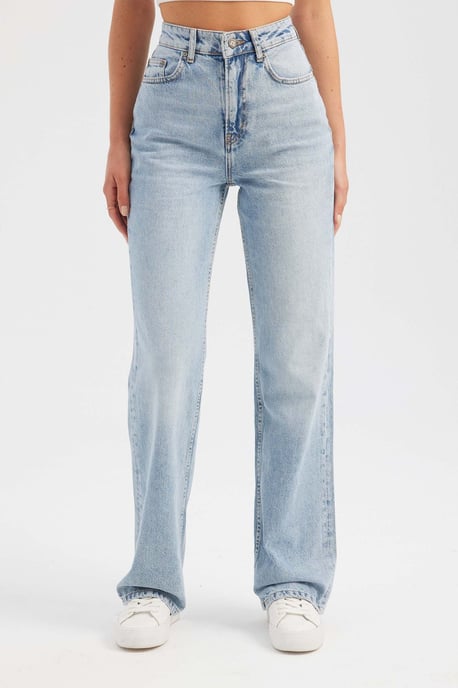 Hochtaillierte Gerade Jeans - Image 2