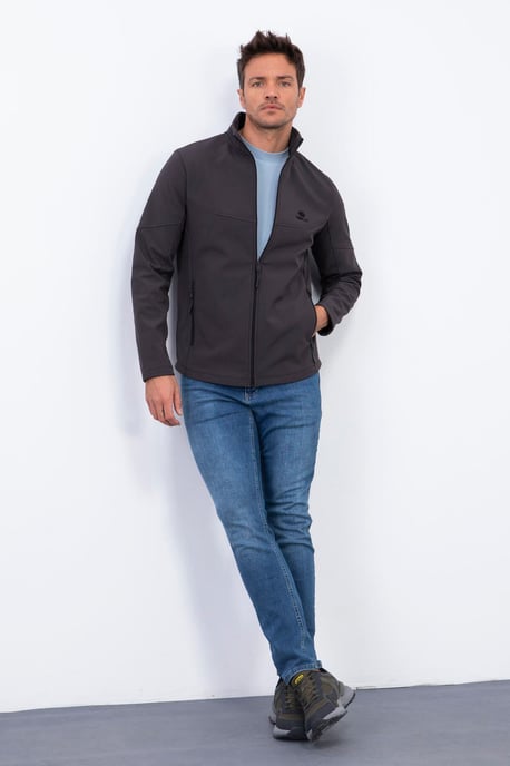 Herren Einfarbige Scuba Zip-Front Jacke - Image 2