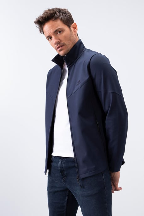 Herren Solid Scuba Zip-Front Jacke - Image 4