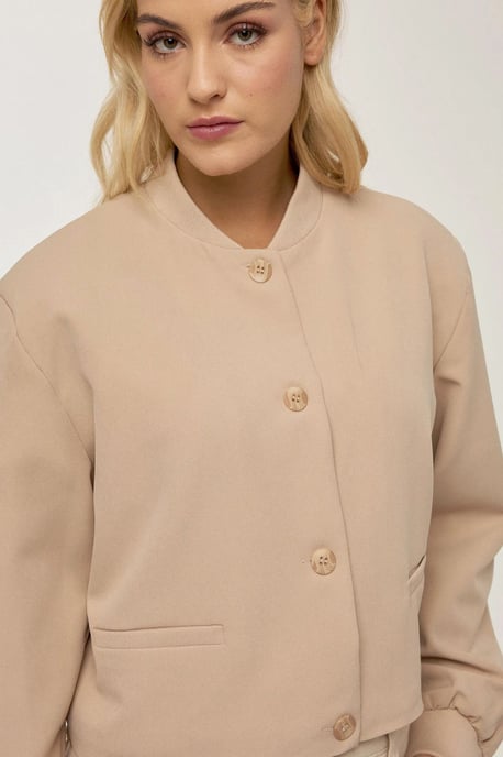 College-Kragen Double-Pocket Kurzjacke - Image 4