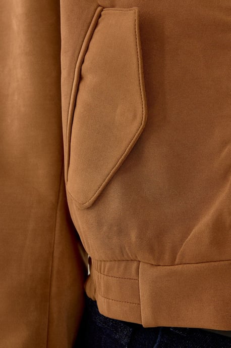 Wildleder Cropped Jacke - Image 5