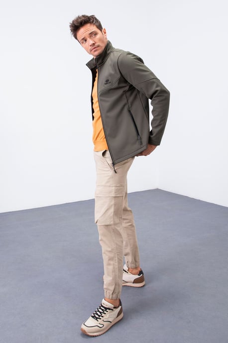 Herren Solid Scuba Jacke mit Reißverschluss vorne - Image 2