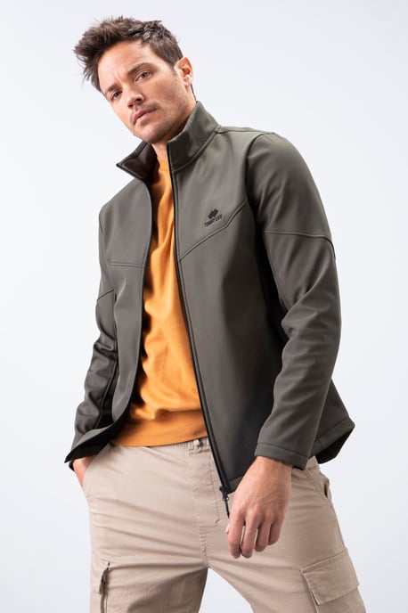 Herren Solid Scuba Jacke mit Reißverschluss vorne - Image 6