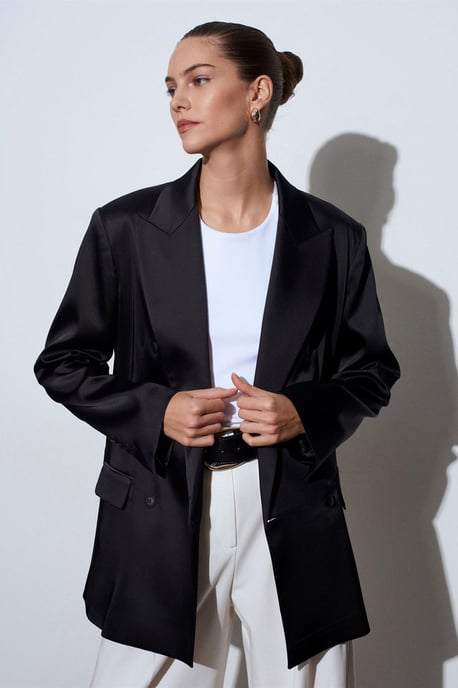 Damen Crepe Blazerjacke - Image 5
