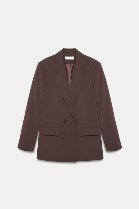 Damen Lang Crepe Blazer Jacke - Image 6