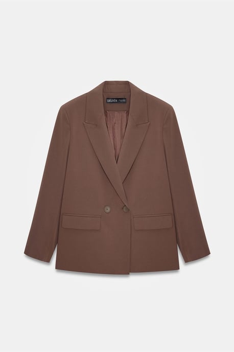Übergroßer langer Crepe-Blazer-Jacke - Image 5