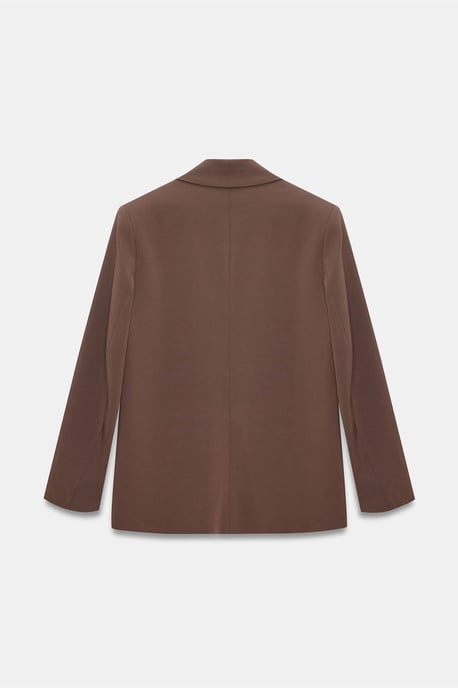 Übergroßer langer Crepe-Blazer-Jacke - Image 6